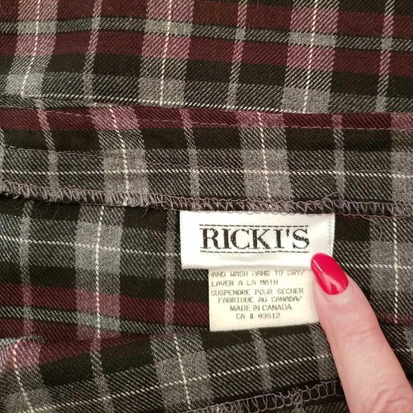 Plaid Ricki's Skirt size 16 - Picture 3 of 3